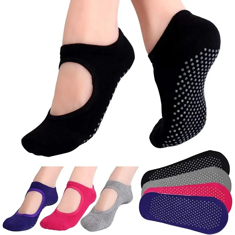 1～3足セット、背中が開いたデザイン、滑り止め付き、フィット - Pilate Yoga Workout のレビューと価格