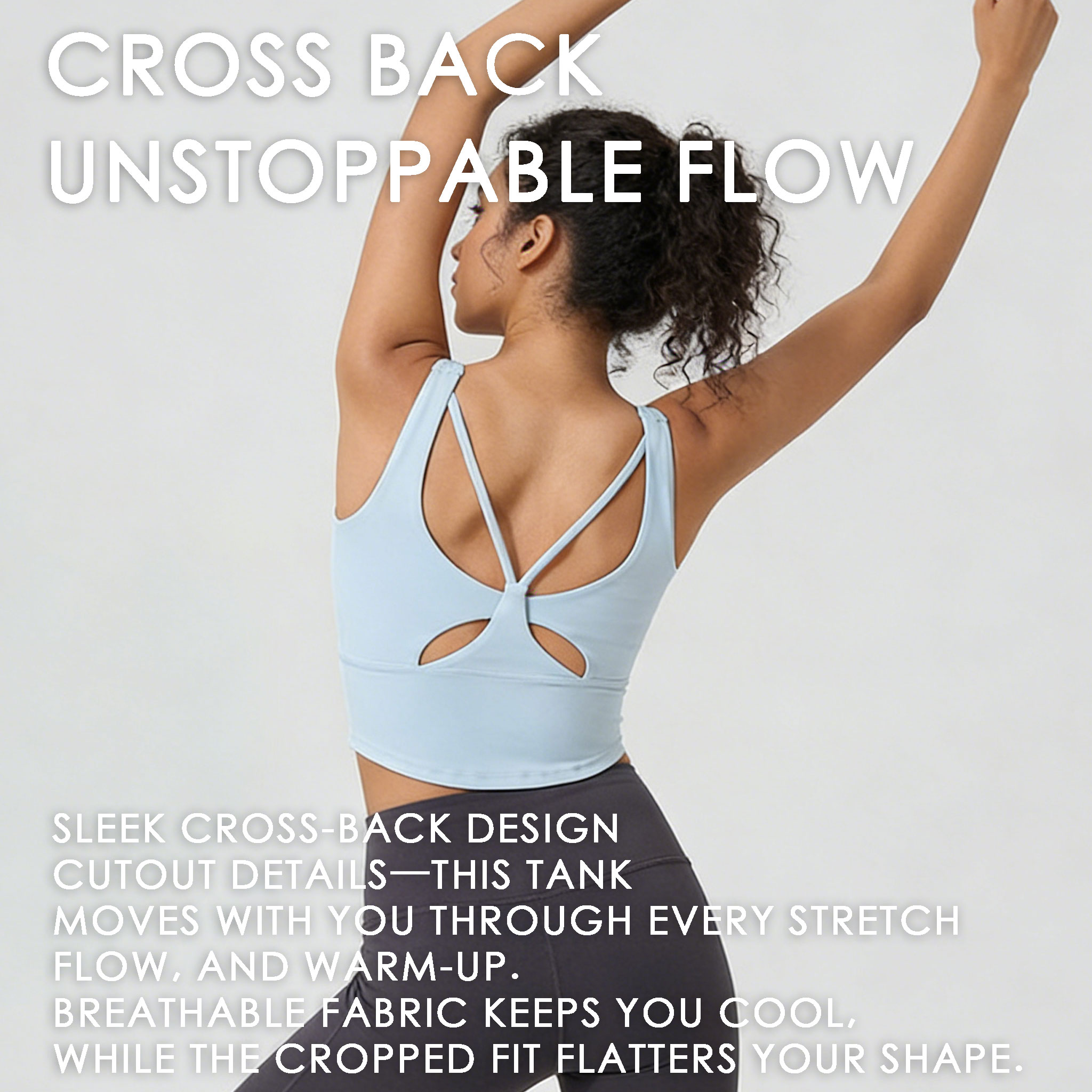 レディース固定カップヨガスポーツブラ - クリスクロスバック - Pilate Yoga Workout のレビューと価格
